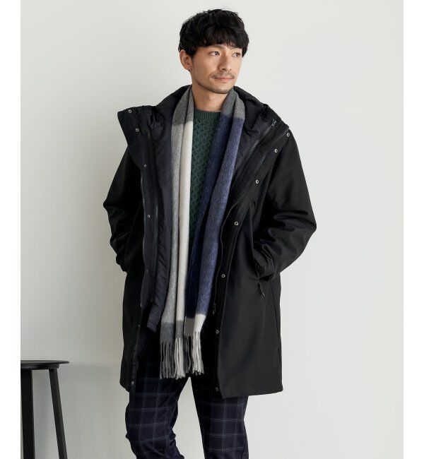 ikka「パネルヘリンボンマフラー」|マフラー|