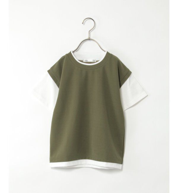 ikka kids「MKフェイクベストレイヤーTシャツ」|Tシャツ・カットソー|
