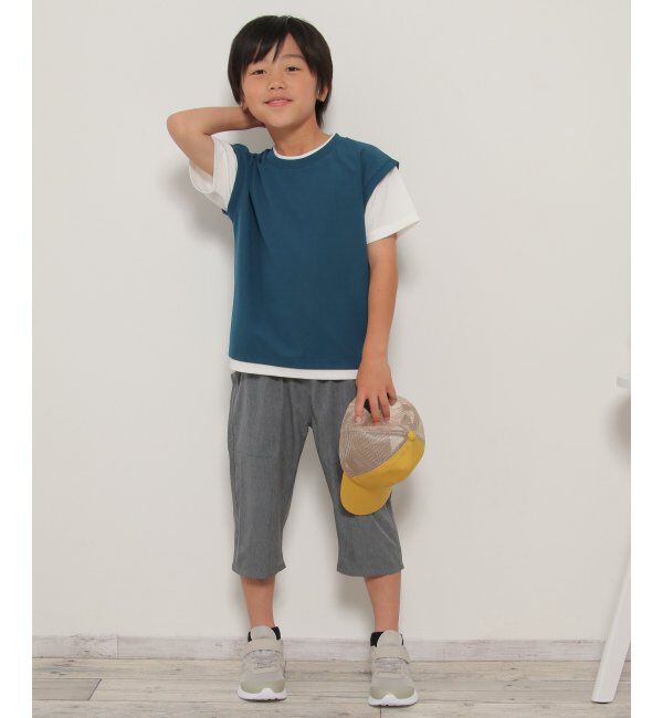 ikka kids「MKフェイクベストレイヤーTシャツ」|Tシャツ・カットソー|