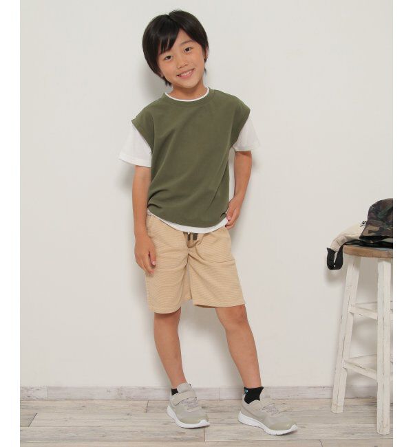 ikka kids「MKフェイクベストレイヤーTシャツ」|Tシャツ・カットソー|