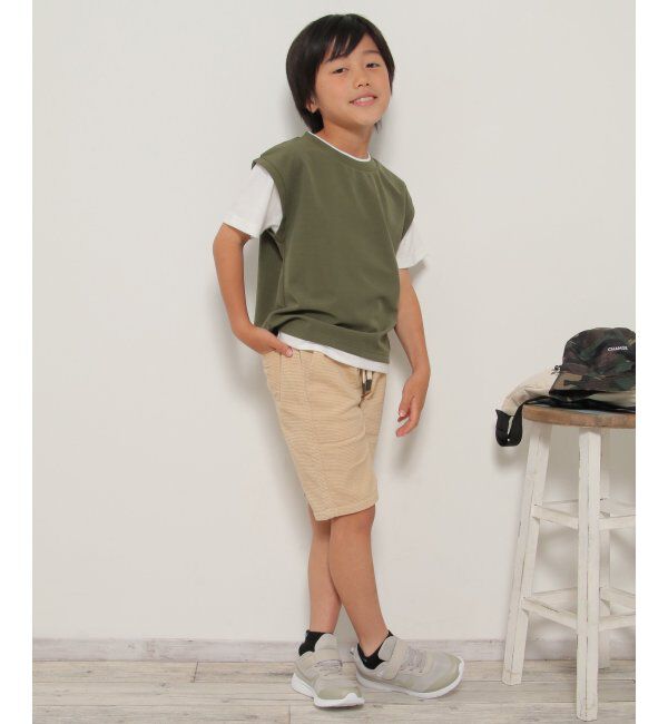 ikka kids「MKフェイクベストレイヤーTシャツ」|Tシャツ・カットソー|