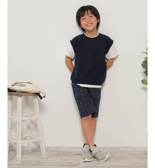 ikka kids「MKフェイクベストレイヤーTシャツ」|Tシャツ・カットソー|
