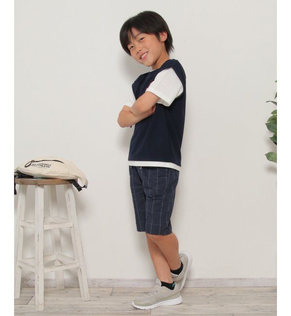 ikka kids「MKフェイクベストレイヤーTシャツ」|Tシャツ・カットソー|