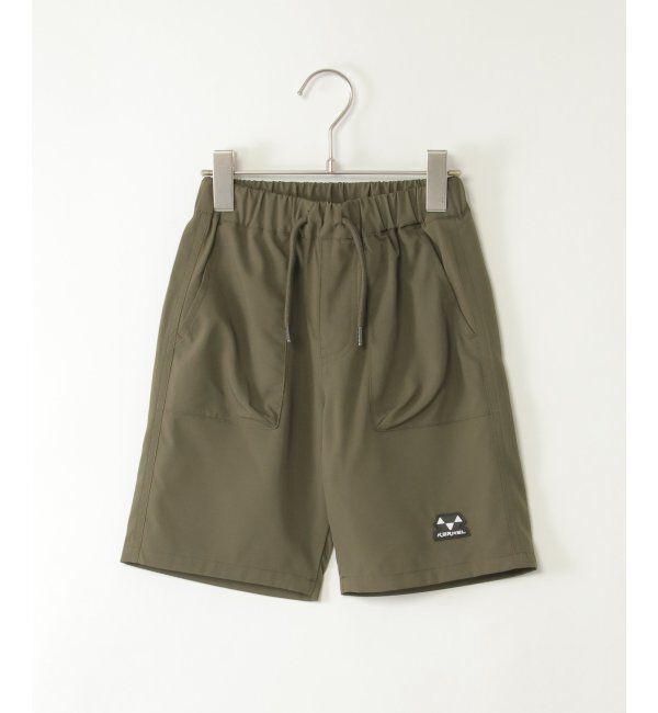 ikka kids「【接触冷感／速乾】ワッペンハーフパンツ（120~160cm）【UVカット】」|その他|オリーブ