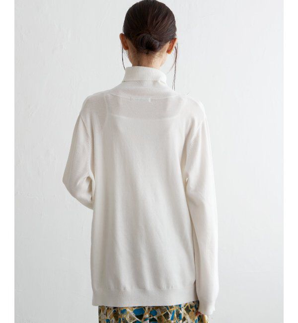 Lbc with Life「天竺ハイネックカラーニット」|カーディガン|