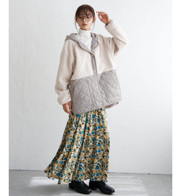 Lbc with Life「天竺ハイネックカラーニット」|カーディガン|