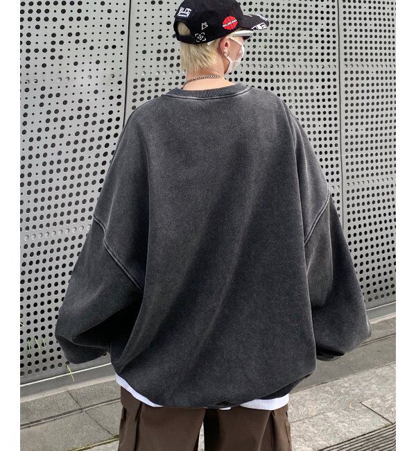 VENCE share style「ピグメントビッグスウェット」|スウェット・ジャージ|チャコール