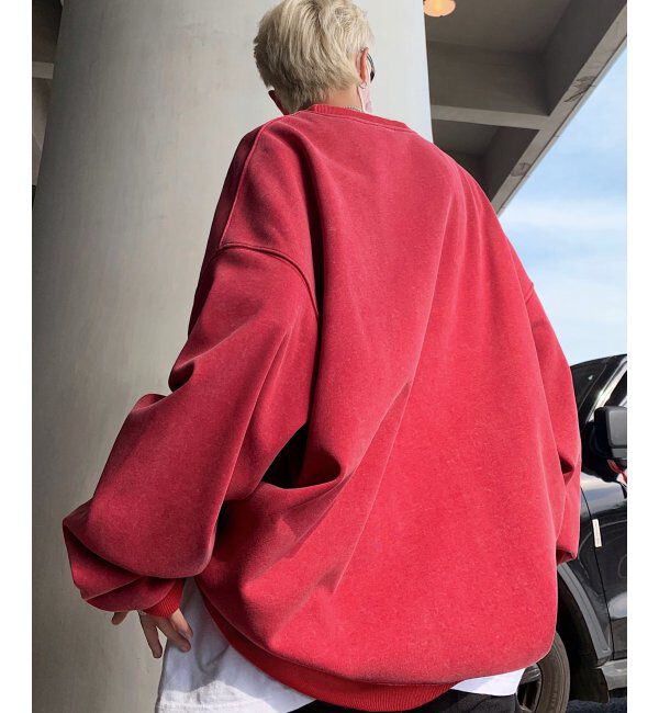 VENCE share style「ピグメントビッグスウェット」|スウェット・ジャージ|ワイン