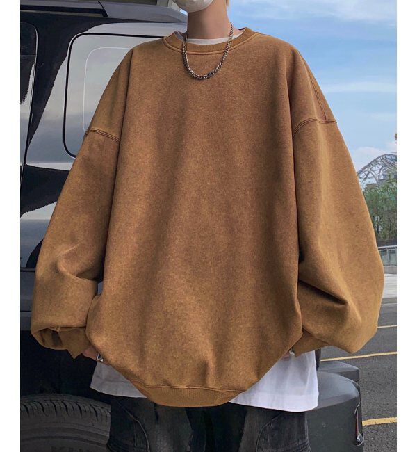 VENCE share style「ピグメントビッグスウェット」|スウェット・ジャージ|コーヒー