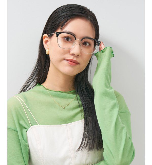  「ウェリントン型 メガネ│大きめ 小顔効果 ビッグシェイプ｜ レンズ交換券付」|メガネ|