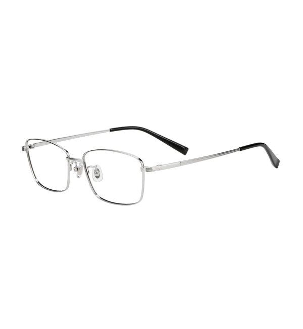  「ウェリントン型 メガネ | 軽量 耐久性 チタン 伊達メガネ ビジネス ユニセックス レンズ交換券付」|メガネ|