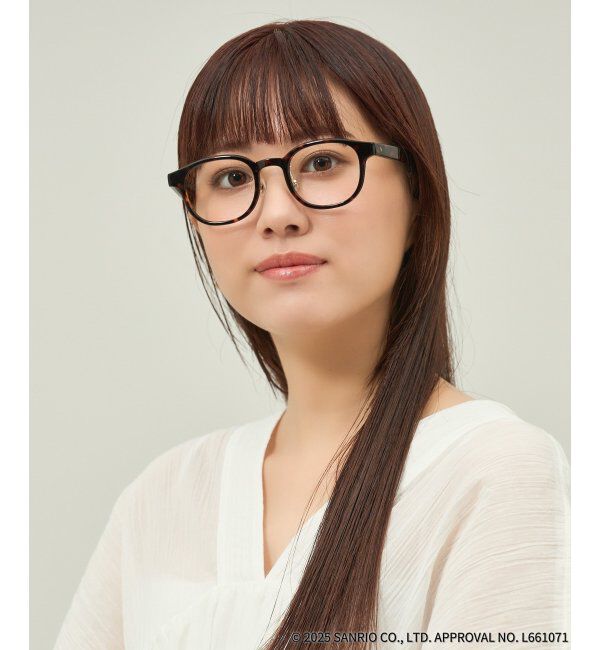  「Zoff｜はぴだんぶい 【ポチャッコ モデル】 メガネ｜伊達・度付きメガネ｜グッズ   レンズ交換券付」|メガネ|茶系デミ