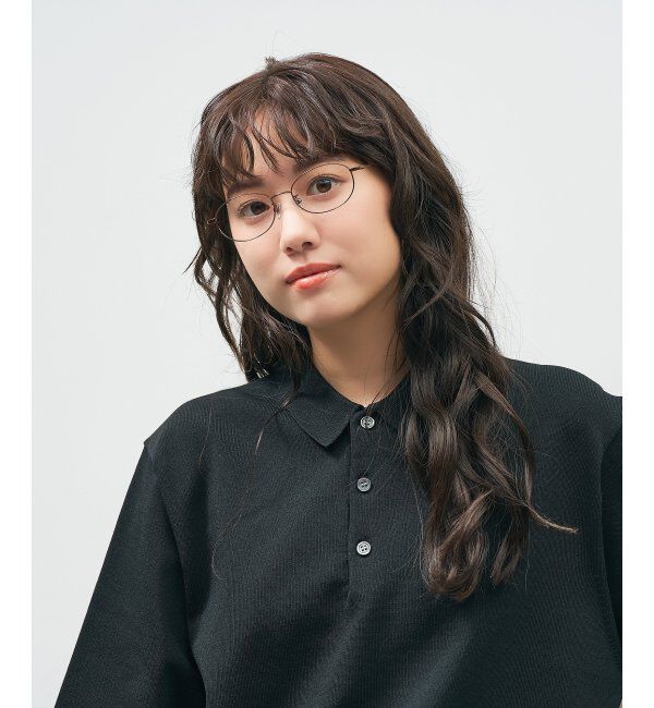  「オーバル型 メガネ 軽量｜メタルフレーム｜伊達メガネ 度付きメガネ｜大人可愛い｜Zoff｜ レンズ交換券付」|メガネ|薄ブラウン