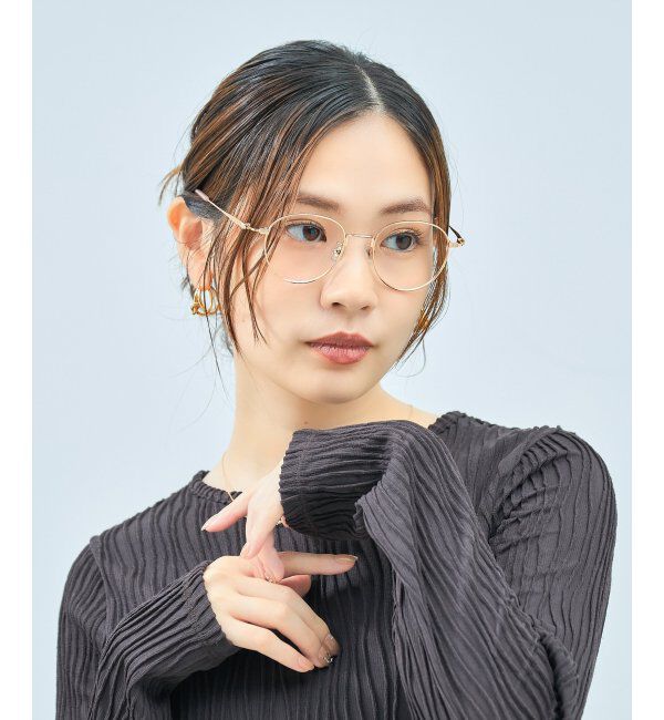  「Zoff｜TRAD メガネ | メタルフレーム 伊達メガネ 度付き 読書 ビジネス   レンズ交換券付」|メガネ|