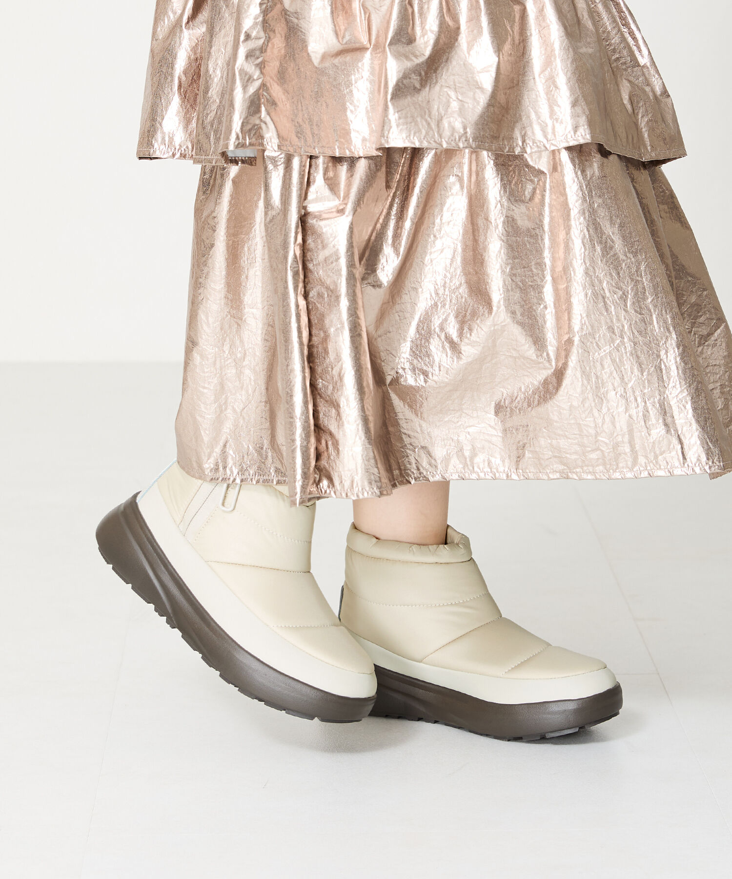 ORiental TRaffic「サイドジップスノーブーツ/OT3405」|モカシン|