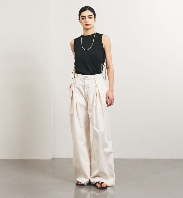 UNITED ARROWS「＜TO UNITED ARROWS＞UPDRIFT サイドホール タンクトップ」|タンクトップ|BLACK