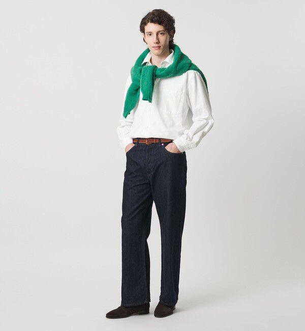 UNITED ARROWS「カリビアーナミルズ ブラッシュド レギュラーカラーシャツ」|シャツ・ブラウス|