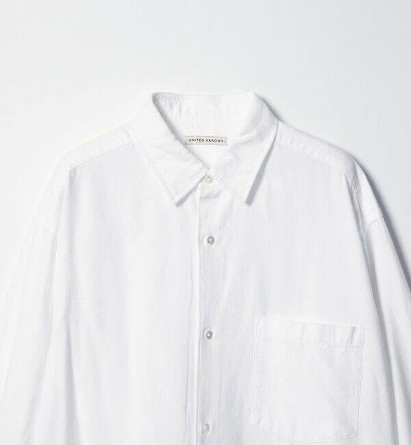 UNITED ARROWS「カリビアーナミルズ ブラッシュド レギュラーカラーシャツ」|シャツ・ブラウス|