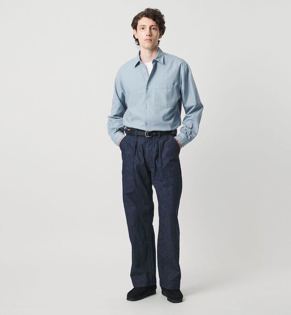 UNITED ARROWS「カリビアーナミルズ ブラッシュド レギュラーカラーシャツ」|シャツ・ブラウス|