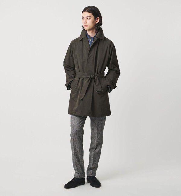 UNITED ARROWS「ピーチツイル バルマカーンコート 撥水」|ステンカラーコート|