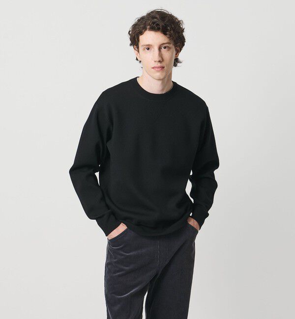 UNITED ARROWS「ウール カシミヤ クルーネック スウェットニット」|ニット・セーター|