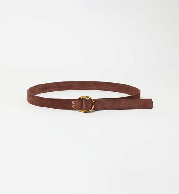 UNITED ARROWS「＜BEORMA LEATHER COMPANY＞B0209/スエード リングベルト」|ベルト|DK.BROWN
