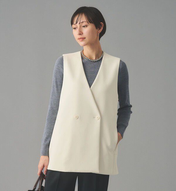 UNITED ARROWS「SPONGY バックフレア ベスト」|ベスト・ジレ|