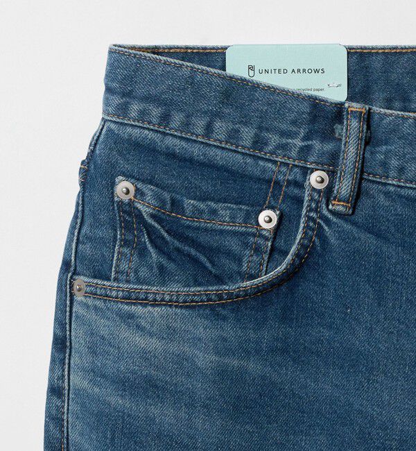 UNITED ARROWS「カイハラデニム スリムテーパード 5ポケット」|デニム|