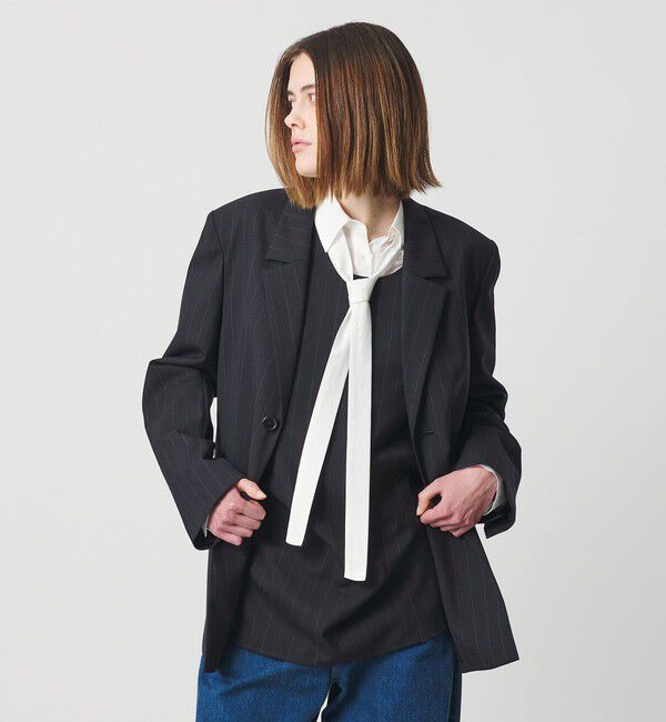 AEWEN MATOPH「＜AEWEN MATOPH＞パワーショルダー 2B ジャケット」|テーラードジャケット|NAVY