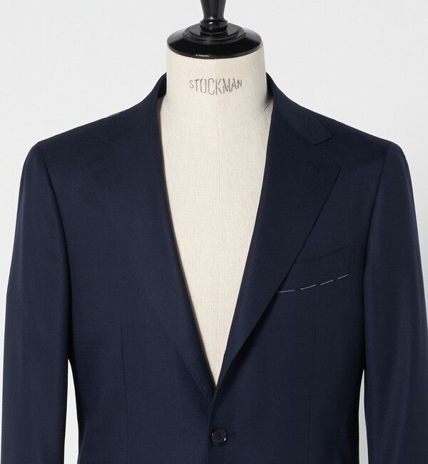 UNITED ARROWS「タスマニアウール メッシュ 3ボタン シングル ジャケット S-MODEL　ヨコストレッチ」|テーラードジャケット|