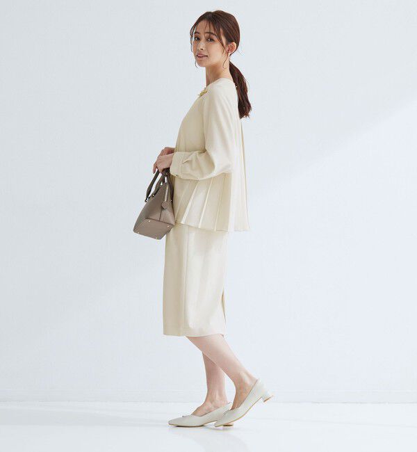 UNITED ARROWS green label relaxing「［size SHORTあり］パウドレ プリーツ ブラウス ウォッシャブル ストレッチ」|シャツ・ブラウス|