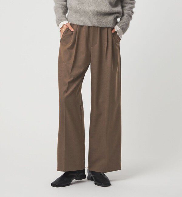 UNITED ARROWS green label relaxing「イージー 2タック ワイド パンツ」|その他|MD.BROWN