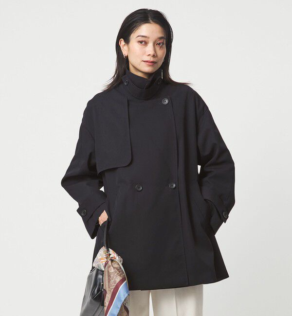 UNITED ARROWS green label relaxing「［size SHORTあり］ミドル トレンチ コート 撥水」|トレンチコート|NAVY