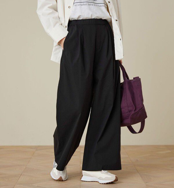 UNITED ARROWS green label relaxing「［size SHORT/TALLあり］オルマイ LI/MIX ワイド パンツ」|その他|