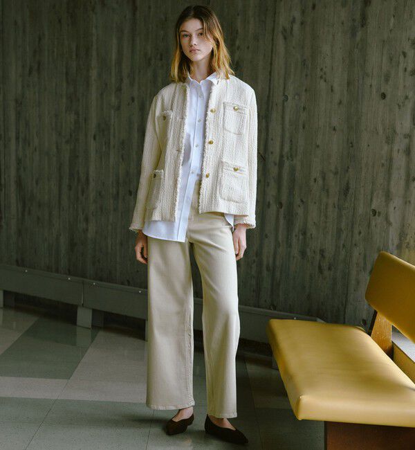 UNITED ARROWS green label relaxing「【別注】＜Healthy DENIM＞ワイド フレア デニム パンツ」|デニム|NATURAL