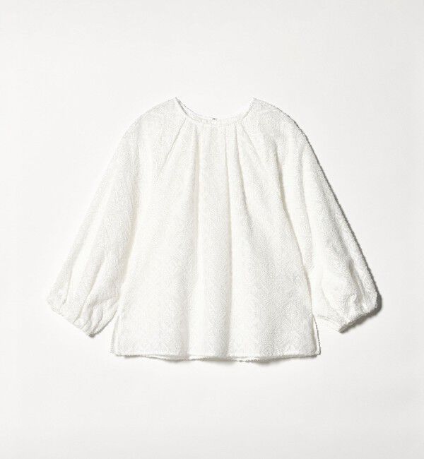 UNITED ARROWS green label relaxing「カットジャガード ブラウス」|シャツ・ブラウス|