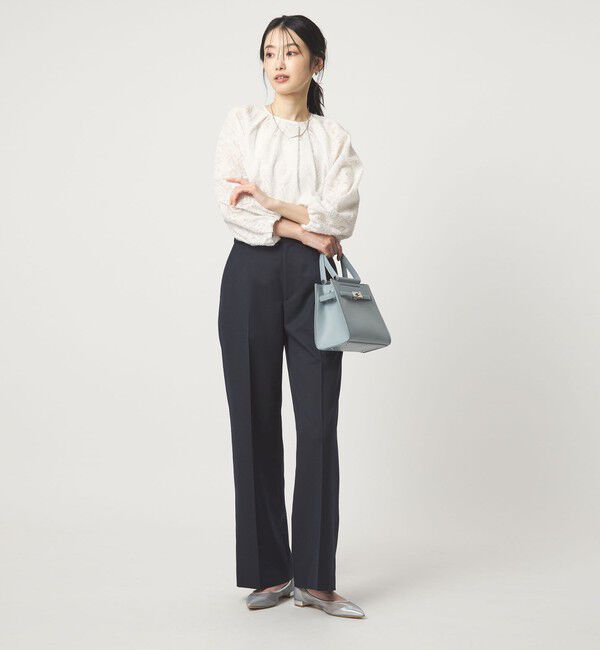 UNITED ARROWS green label relaxing「カットジャガード ブラウス」|シャツ・ブラウス|