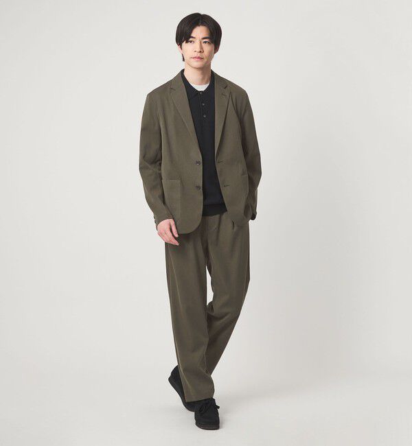 UNITED ARROWS green label relaxing「DICROS ポリエステル ツイル リラックス ジャケット -ストレッチ・撥水-」|テーラードジャケット|