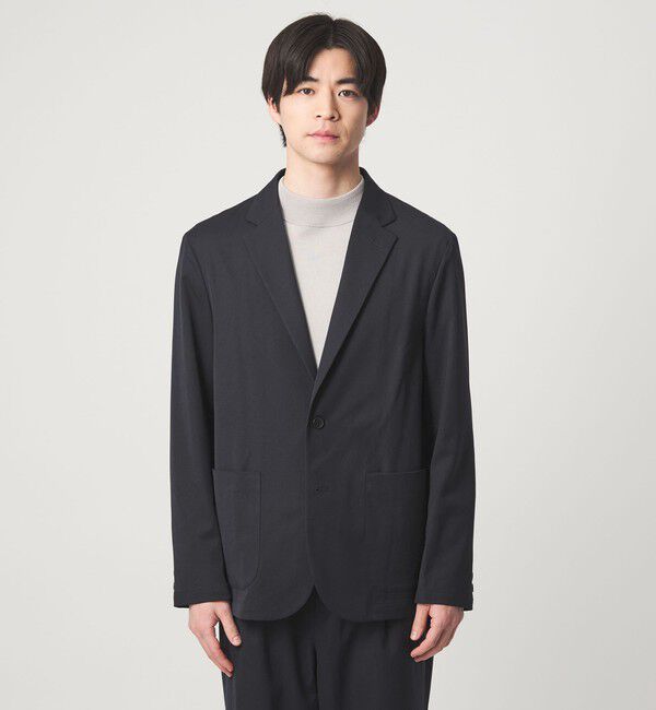 UNITED ARROWS green label relaxing「DICROS ポリエステル ツイル リラックス ジャケット -ストレッチ・撥水-」|テーラードジャケット|