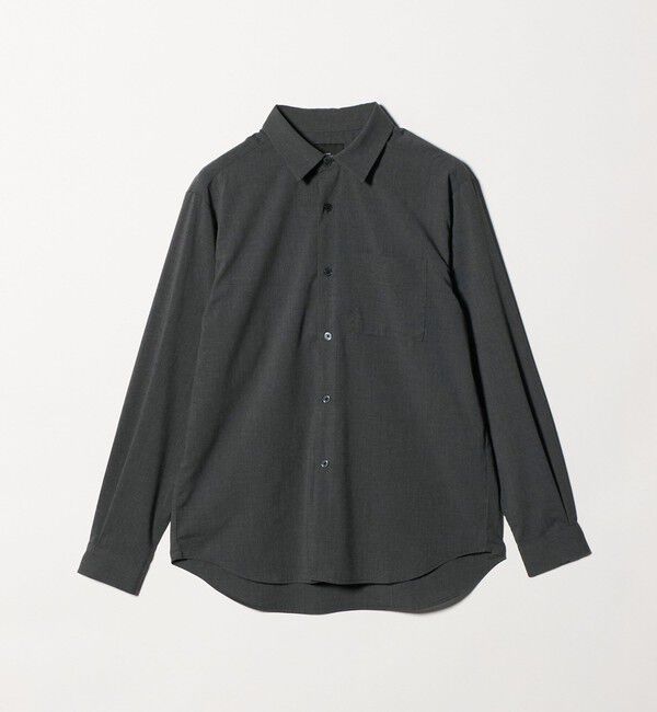 UNITED ARROWS green label relaxing「【WEB限定】JUST fit ウールライク シャツ -ストレッチ-」|シャツ・ブラウス|