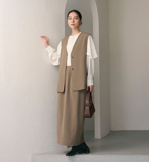 BEAUTY&YOUTH UNITED ARROWS「【WEB限定 Wardrobe DAILY MINIMAL】フリルレイヤーブラウス ウォッシャブル」|シャツ・ブラウス|
