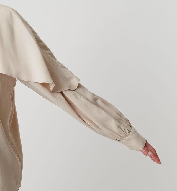 BEAUTY&YOUTH UNITED ARROWS「【WEB限定 Wardrobe DAILY MINIMAL】フリルレイヤーブラウス ウォッシャブル」|シャツ・ブラウス|