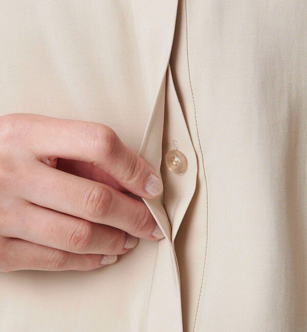 BEAUTY&YOUTH UNITED ARROWS「【WEB限定 Wardrobe DAILY MINIMAL】フリルレイヤーブラウス ウォッシャブル」|シャツ・ブラウス|