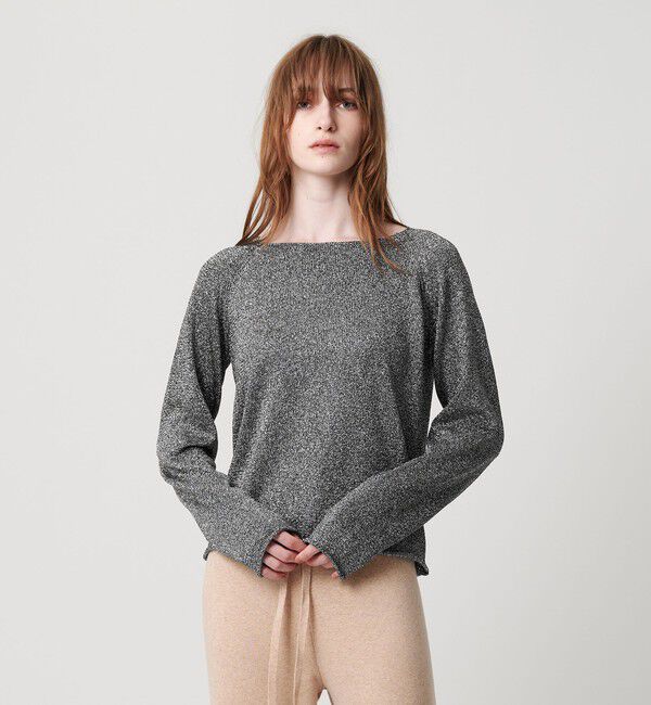 ATTISESSION「＜ATTISESSION＞ラメ リリヤーン プルオーバー ニット トップス 」|ニット・セーター|SILVER