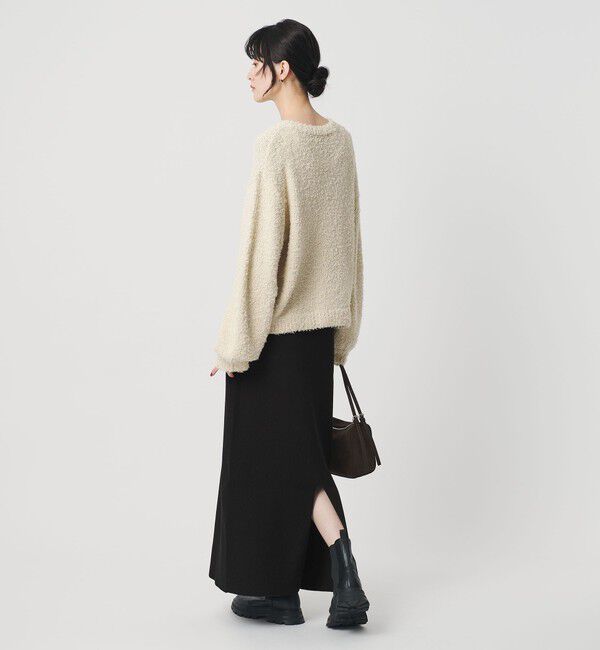BEAUTY&YOUTH UNITED ARROWS「【WEB限定 Wardrobe DAILY MINIMAL】ポリエステルコットン リブニットタイトスカート ウォッシャブル」|タイト|BLACK