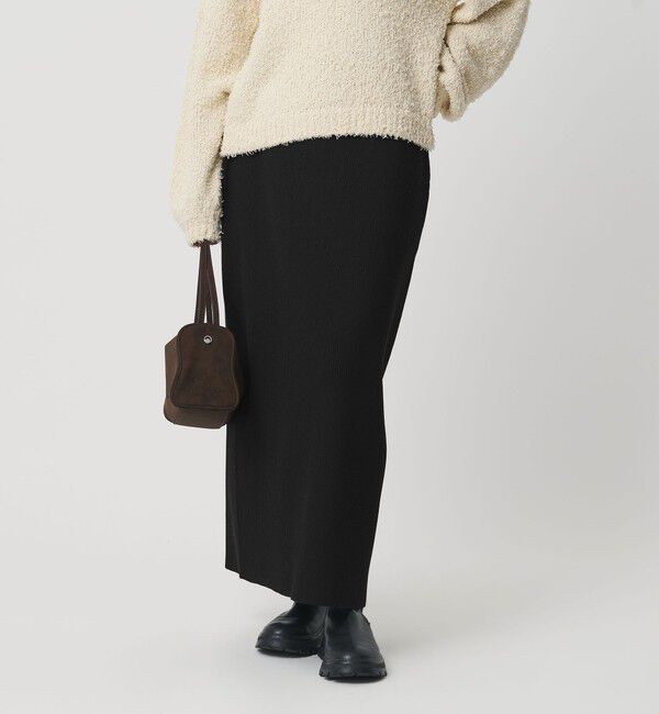 BEAUTY&YOUTH UNITED ARROWS「【WEB限定 Wardrobe DAILY MINIMAL】ポリエステルコットン リブニットタイトスカート ウォッシャブル」|タイト|