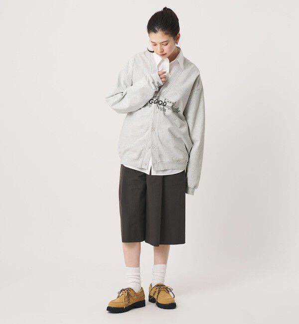 BEAUTY&YOUTH UNITED ARROWS「【別注】＜HEAR MY NAME＞ロゴ スウェットカーディガン グレー」|カーディガン|