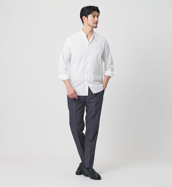 BEAUTY&YOUTH UNITED ARROWS「【WEB限定 WARDROBE SMART】デニムライク ノープリーツ パンツ」|スラックス|
