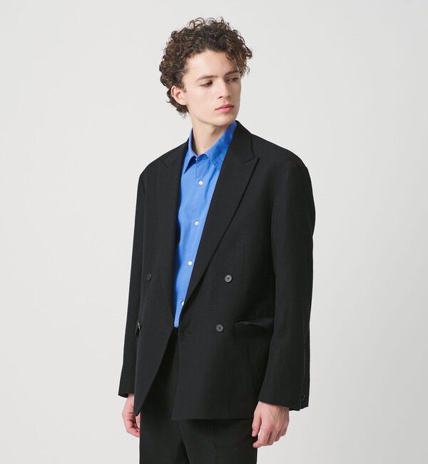BEAUTY&YOUTH UNITED ARROWS「スリーク ウール リネン ダブル ジャケット セットアップ対応」|テーラードジャケット|