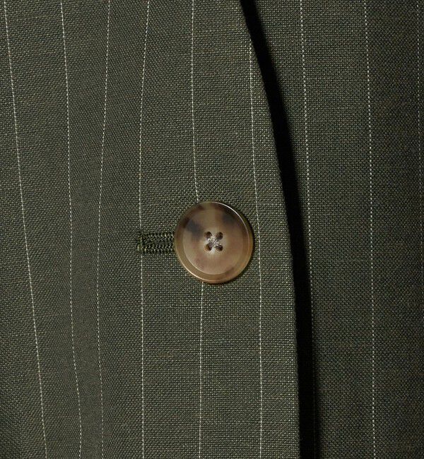 BEAUTY&YOUTH UNITED ARROWS「麻ブレンド ストライプ カラーレス ジャケット」|ノーカラージャケット|